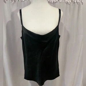 🆕 NWT Vince spaghetti strapped black blouse Size Large